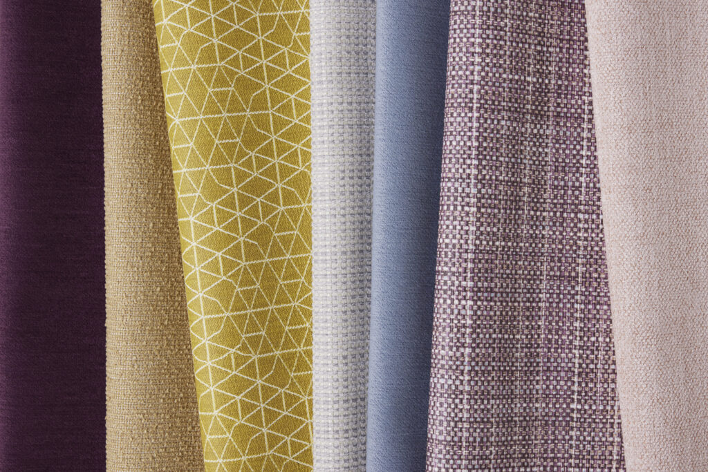 Several fabric colorways from Designtex.