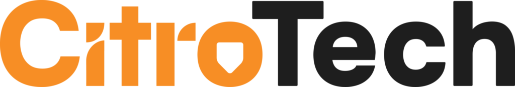 Stylized logo featuring the word "CitroTech" with "Citro" in orange and "Tech" in black, against a transparent background.